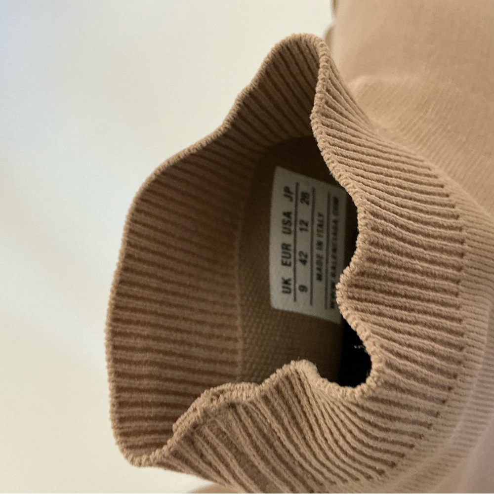 Balenciaga Speed 2.0 Beige Knit Sock Sole Sneakers 42 - Picture 6 of 7